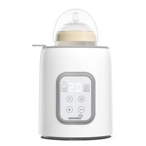 Grownsy 8-in-1 Fast Baby Bottle Warmer Sterilizer Thaw Food Heater White NEW